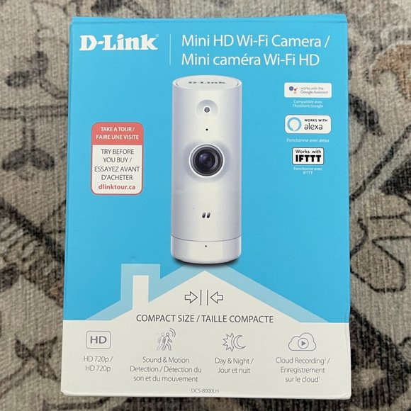 D-Link HD Mini Indoor WiFi Security Camera - Picture 1 of 5